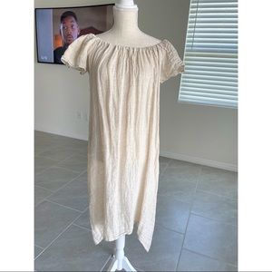 Cream dress 👗 from Zara